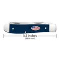 thumbnail image 2 of Case XX Knives Mini Trapper USA Navy Blue Synthetic Stainless Pocket Knife, 2 of 5
