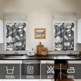 thumbnail image 2 of Vintage Kitchen Food Cooking Chef Tier Cafe Curtains for Bathroom Living RV Rod Pocket Window Drapes 36 Inch 2 Panels Set 28"x36" 2 Panels Window Treatment Tiers, 2 of 4