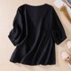 thumbnail image 4 of mfyjkho Tops Para Mujer, Camiseta De Tirantes Lisa, Cuello Redondo, Manga 1/2, Informal Y Cómoda Para Mujer Tops Y Blusas Para Mujer L, 4 of 6