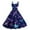 Dark Purple, variant on 2026 Valentine's Short Sleeve Ruffled Dress, Women's Love Heart Rose Flowy A Line Casual Sundresses Wine S