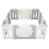 SalonMore 14 Pennel Baby Playpen Toddler Safety Gate, Grey