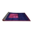 thumbnail image 2 of Ahgly Company Indoor Round Abstract Purple Contemporary Area Rugs, 7' Round, 2 of 4