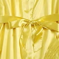 thumbnail image 3 of Womens Soft Pajama Clearance- Silk Satin Bathrobes Sexy Lace Plus Size Robe Sleepwear Yellow Size M, 3 of 5