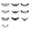 thumbnail image 1 of Tatuaje temporal también pegatina cicatrices Terror Halloween patrón boca pegatinas maquillaje etapa TOMSHOO Pegatina, 1 of 2