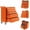 orange 24in, variant on 5-Drawer Rolling Tool Cabinet with Lock Sliding Drawers and Side Handle Mobile Tool Chest for Garage Workshop Warehouse Black