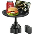 thumbnail image 1 of Car Cup Holder Tray, Car Tray Table For Dining With Cell Phone Slot, Auto Car Tablet Universal Swivel Tray Vehicle Food Tray, 1 of 5
