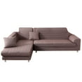 thumbnail image 1 of CJC 2 Piece Sofa Cover for 3+3 Seater L-Shaped Sectional Sofa, Fabric Stretch Couch Slipcover, 4 Colors, 1 of 10