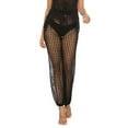 thumbnail image 2 of Beach Pant for Women Mesh Lounge Pants Hollow-Out See-Through Solid Color Summer Beachwear Trouser, 2 of 7