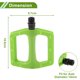 thumbnail image 4 of Pedal de bicicleta de nylon universal Unique Bargains con tiras reflectantes verde hierba, adecuado para ejes de 14 mm, pedal antideslizante para BMX MTB bicicletas de carretera 1 par, 4 of 7