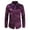 Purple, variant on PuLe Sequin Shirt for Men's Metallic Slim Fit Button Down Party Disco Shiny Shirts