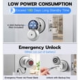 thumbnail image 4 of Anweller Smart Door Knob with Lock, Fingerprint Biometric Keyless Entry Electronic Digital Bluetooth App Control Door Lock for Bedroom Interior Apartment Garage Front Door - Silver, 4 of 6
