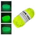 thumbnail image 4 of Hilo grueso luminoso, hilo fosforescente para tejer y hacer ganchillo, 2 mm, 50 g. Amarillo, 4 of 7