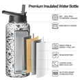 thumbnail image 2 of Cute Halloween 32oz Stainless Steel Tumbler with Handle and Straw – Pumpkin Witch Ghost Travel Mug – Vacuum Insulated Reusable Cup for Fall Gift Women Men, 2 of 5