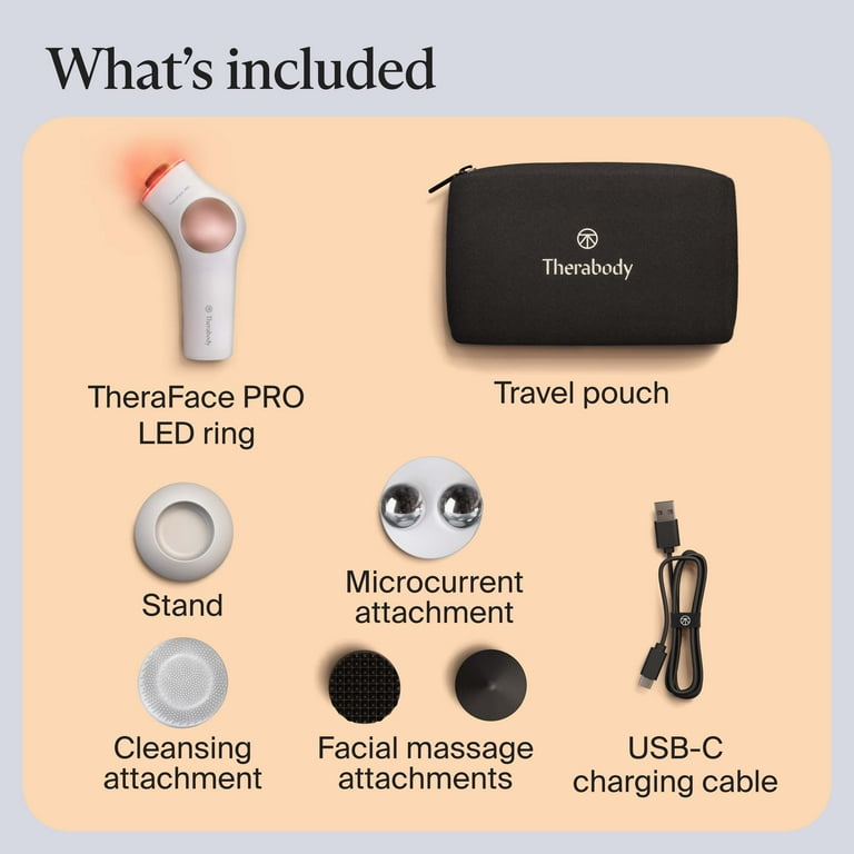 ボディ・フェイスケア THEREMAGE Therabody, TheraFace PRO Face Massager, 8-in-1 Compact and