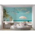 thumbnail image 2 of Tropical Non-pasted Wallpaper Wall Mural - Surf Club Hawaii, 2 of 6