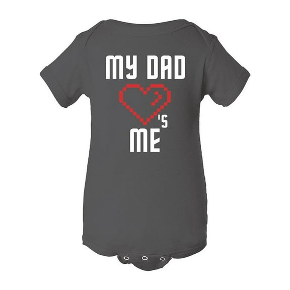 Fasciino Cute Baby Onesie Bodysuit "My Dad Hearts Me" (Sizes: NB-24M)