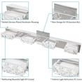 thumbnail image 2 of MingBright 24 inch Modern Crystal Wall Lighting, 4 Crystal LED Vanity Light Fixture, Damp Location, 2 of 8