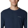 thumbnail image 4 of Columbia Mens Pine Peak Waffle Long Sleeve Crew Collegiate Navy Heather Medium, 4 of 5