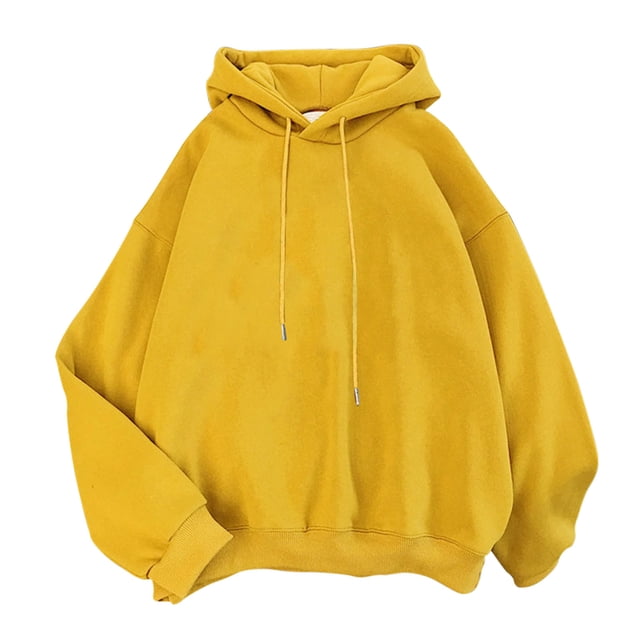 Gibobby Sudadera en Ligero y calientito Sudaderas con capucha para mujer, sudaderas de otoño para chica adolescente, ropa informal, sudaderas con capucha (Amarillo, L)