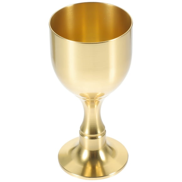 FENGGUIQU Goblet De Metal Dorado Resistente Para Té Vino Y Multifuncionales
