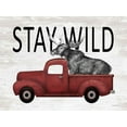 thumbnail image 2 of lettered And lined 14x12 Gold Ornate Wood Framed with Double Matting Museum Art Print Titled - Stay Wild Moose, 2 of 4