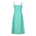 thumbnail image 5 of KBODIU Womens Dresses Camis Sleeveless V-neck Slip Floral Print Beach Split Birthday Mothers Day Gifts Summer Dresses for Women 2023 Mint Green M, 5 of 5