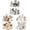 3 Pack Clear, variant on PETGLE 2 Tier Lazy Susan Turntable Organizer for Cabinet, 9'' Rotating Spice Rack for Kitchen, Pantry, Countertop, Bathroom, Vanity, Under Sink, Medicine Cabinet Organizer, 2 Pack