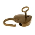 thumbnail image 3 of Almencla 3pcs Vintage Heart Shape Padlock w/ Key Suitcase Lock Set - Antique Brass M, 3 of 8