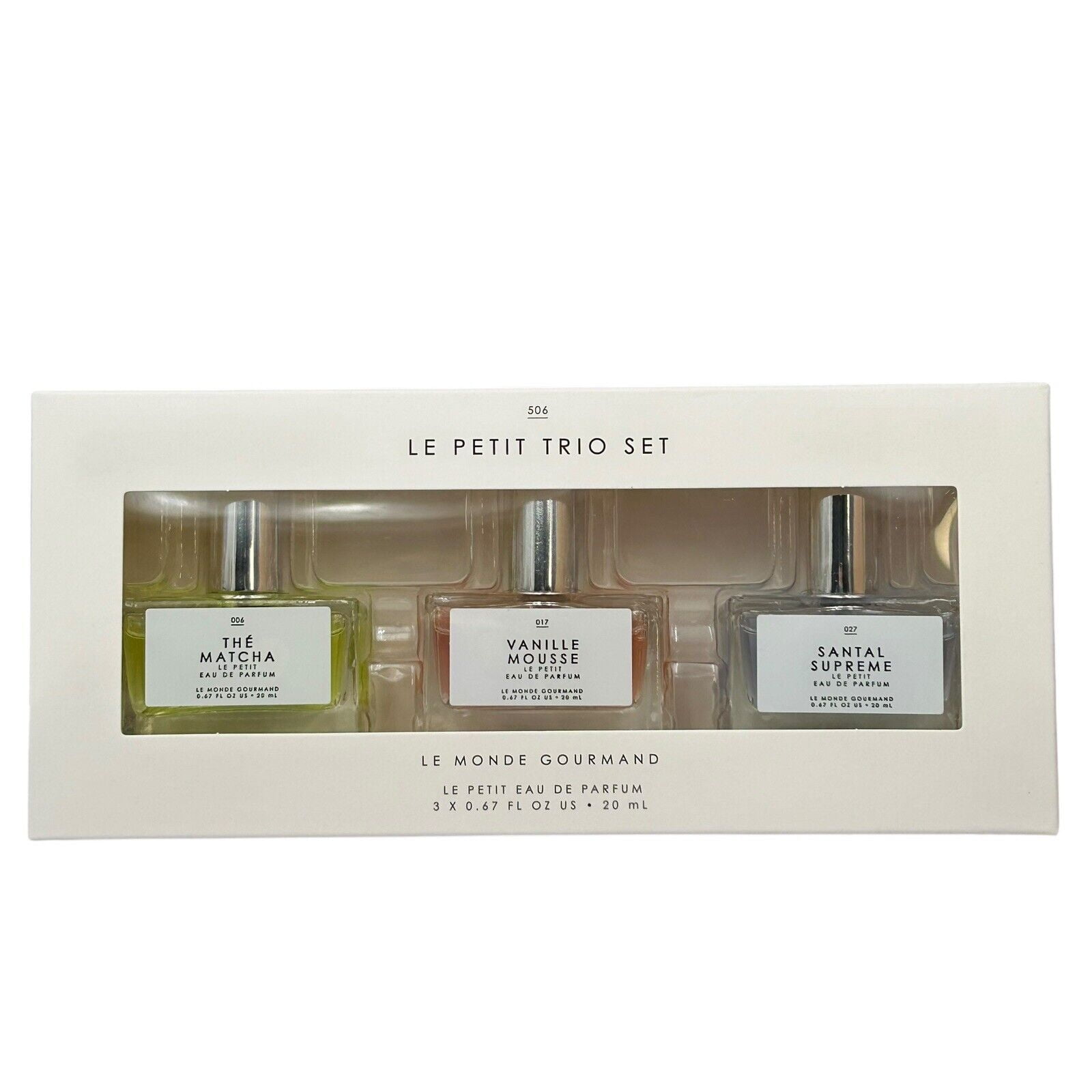 メナード エンベリエ　ミニボトル３点セット　3個 Le Monde Gourmand Le Petit Trio Set - Walmart.com