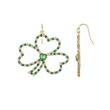 Way to Celebrate St. Patrick's Day Shamrock Earrings, 1 Pair
