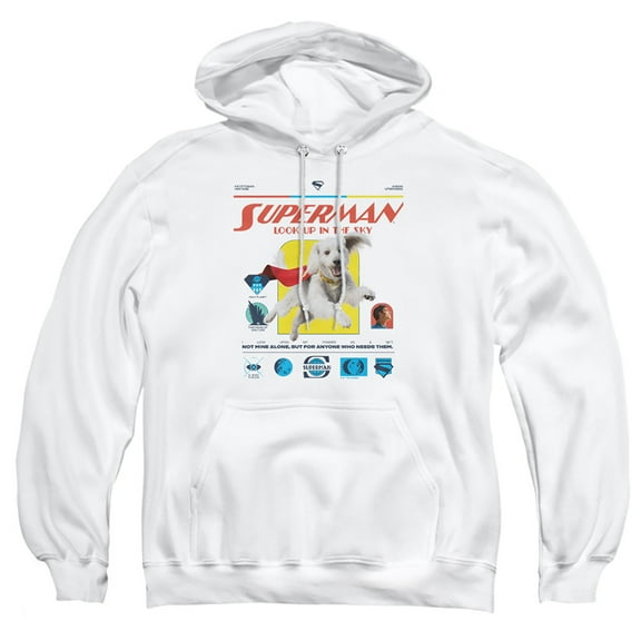 Superman 2025 Krypto Comic Adult Pull-Over Hoodie