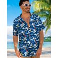 thumbnail image 6 of Hawaiian Shirts for Men, Print Men's Casual Short Sleeve Button Down Shirts Floral Aloha Beach Shirt, 6 of 6