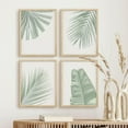 thumbnail image 5 of PixonSign Framed Wall Art Washed Out Banana Palm Leaf, Set of 4 Pastel Tropical Plant Wall Decor Arts, Nature Botanical Wall Décor, Adhesive Canvas Poster, Modern Home Artwork - 8"x10" Natural, 5 of 5
