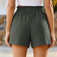 thumbnail image 4 of ZHYou Summer Shorts for Women Lightweight Stretch Casual Comfy Shorts Pull On Mid Waisted Short with Pockets,Dark Gray,Size XL, 4 of 6