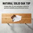 thumbnail image 6 of 70 Inch Adjustable Workbench with Power Outlet, 2500 LBS Heavy Duty Workbench with Hardwood Top, 6-Level Height Adjustable Garage Work Table with Wheels, Rolling Workstation for Workshop, 6 of 9