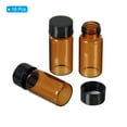 thumbnail image 3 of Uxcell 5mL Glass Vials with Screw Caps Liquid Sample Vial Storage, Amber 16Pcs, 3 of 5