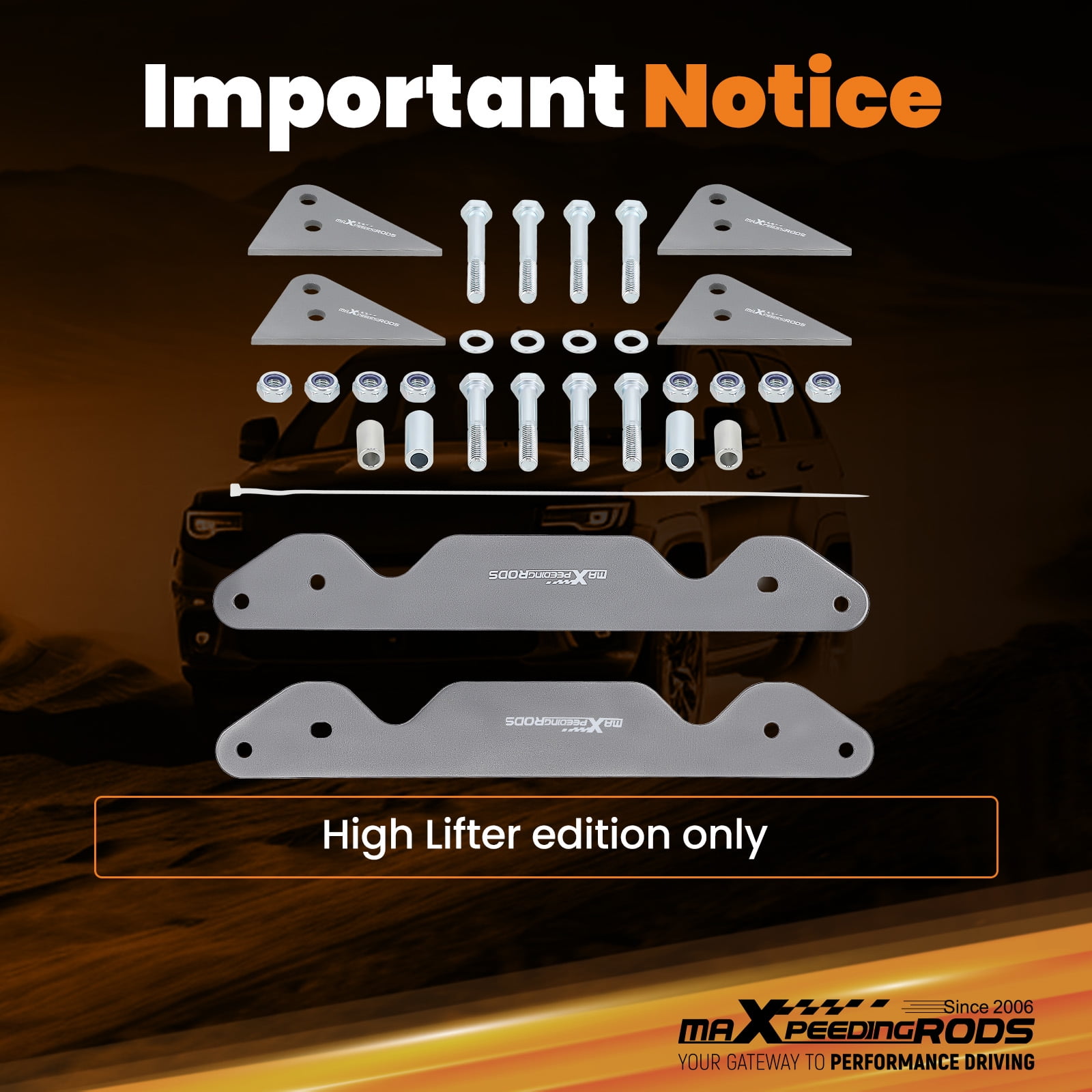 Maxpeedingrods 2" Lift Kit Front Rear Fit For Polaris Sportsman Xp 1000 2016-2022 31" Tire Up