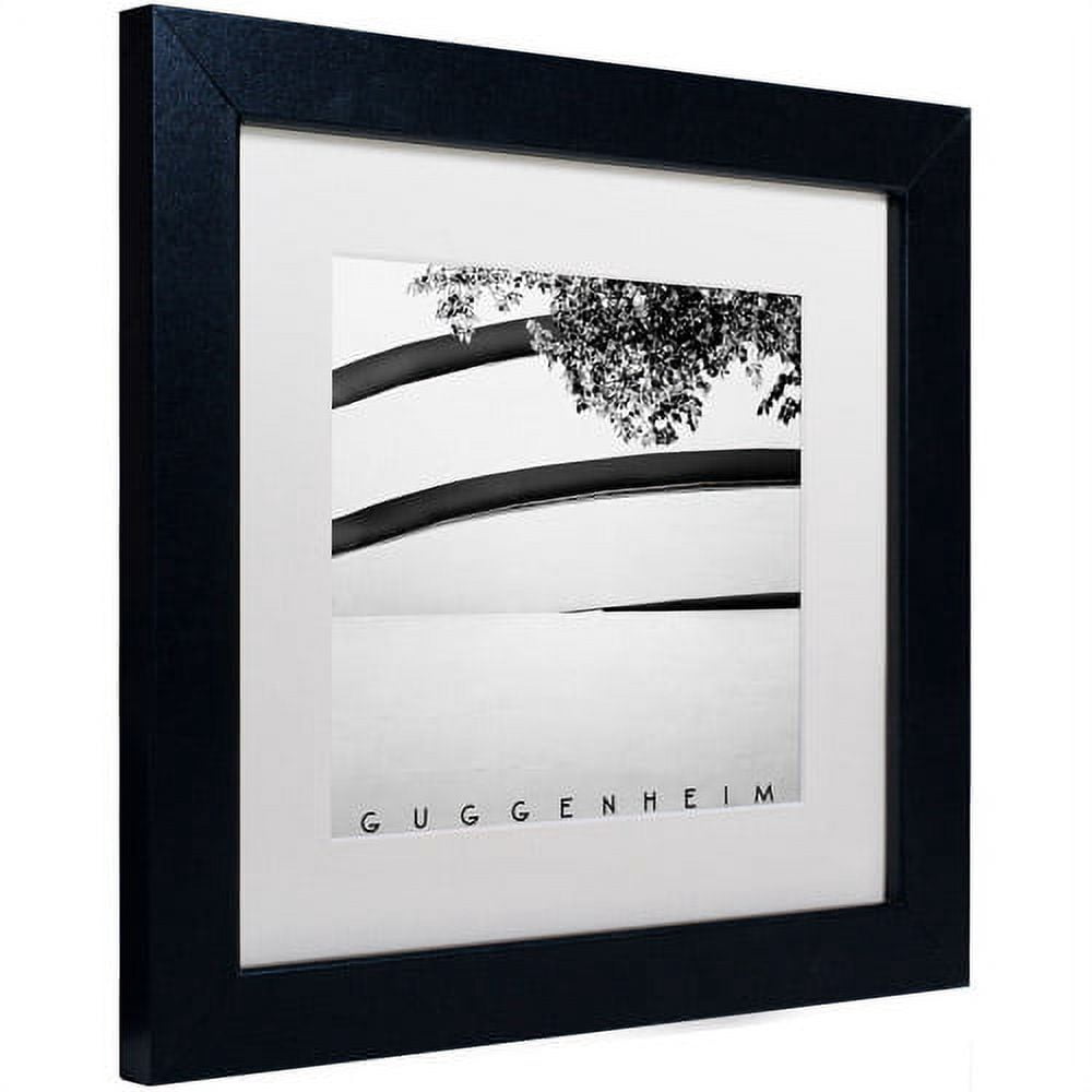 Trademark Fine Art "Guggenheim" Canvas Art by Nina Papiorek, White Matte, Black Frame