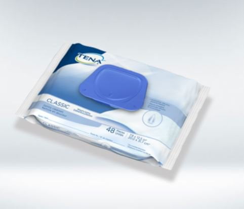 TENA Classic Personal Wipe Soft Pack Aloe / Vitamin E Chamomile Scented, 65728 - BAG OF 96