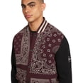 thumbnail image 4 of Dogg Supply All Gender Paisley Fleece Varsity Jacket, Men's Sizes XS-3XL, 4 of 9