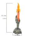 thumbnail image 5 of Fnochy Halloween Led Electronic Candle Lights Horror Skull Holding Candle Lamp, Happy Holloween Party Decoration, Halloween Decorations (Orange), 5 of 5