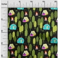 thumbnail image 2 of oneOone Viscose Jersey Black Fabric Camping Sewing Material Print Fabric By The Yard 60 Inch Wide, 2 of 7