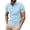 Light Blue, variant on Yuhangmm Men's Polo Shirts, Men's Shirts - Spring Business Lapel Top with Short Sleeves and Patchwork Detail for Everyday Comfort Light Blue XXXL