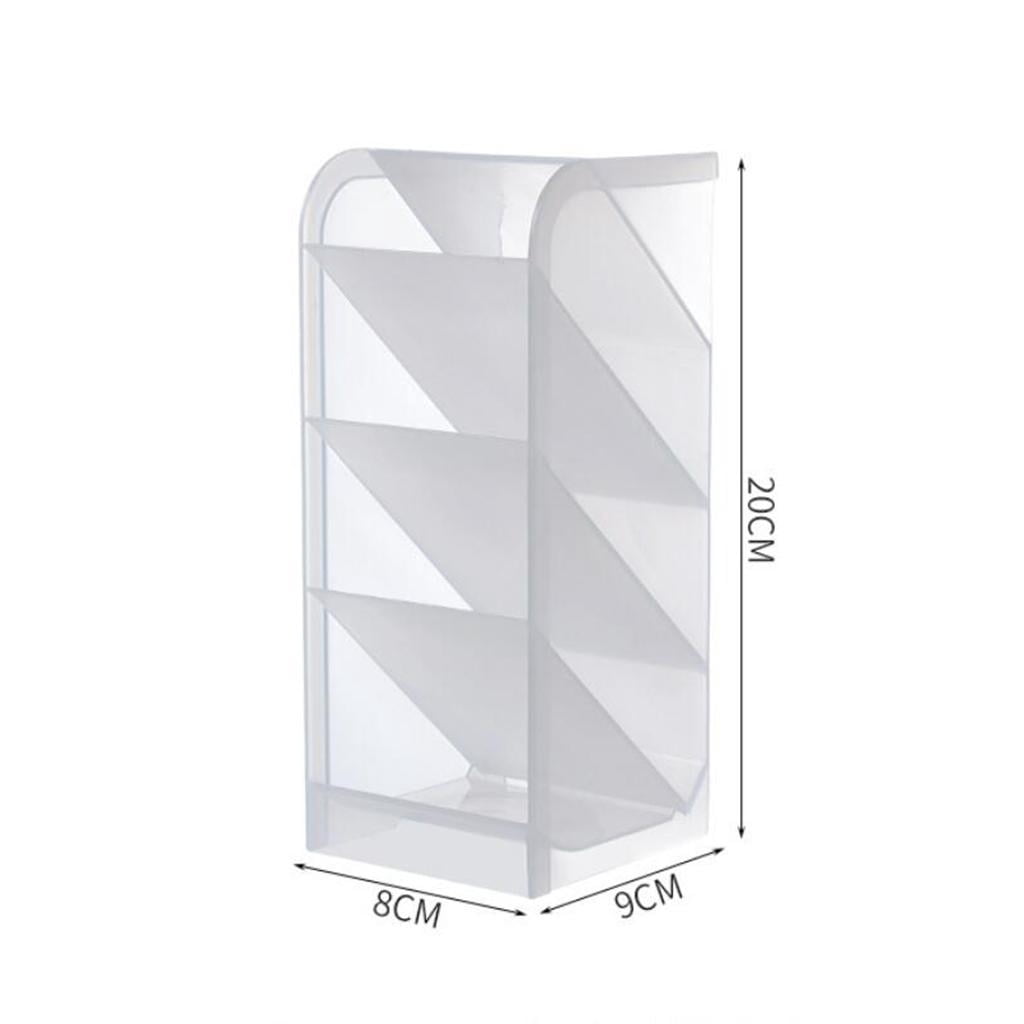 kowaku 3xPlastic Desktop Stationary Organizer Paint Markers Pen Holder Rack White 3 Pcs
