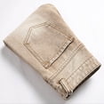 thumbnail image 6 of YMNXA Big Kids Boys Denim Pants High Waist Straight Fit Distressed Ripped Comfortable Fashion Stretch Trousers Jeans With Pockets For Casual Daily Wear,Coffee,9-10 Years, 6 of 9