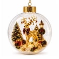 thumbnail image 2 of Glowing Christmas Story Ornament, Light-Up Mini Holiday Scene with Warm LED Light, Festive Keepsake Gift for Home Christmas Party Decoration, 2 of 8