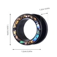 thumbnail image 3 of DRAFIDEEP Black Acrylic Ear Tunnel Plugs for Women, Lightweight 12mm Stylish Ear Gauges Perfect for Everyday Casual and Party Wear, 3 of 4