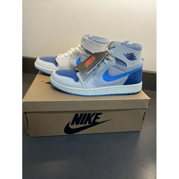 Ni - ke Ni - ke Air Jordan 1 ZM Air CMFT 2 Shoes Sail Dark Powder Blue Men's NWT