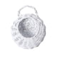 thumbnail image 2 of Maceta de pared decorativa, soporte para maceta, cesta colgante de mimbre para flores para valla Blanco, 2 of 9