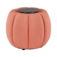 thumbnail image 5 of Convenience Concepts Designs4Comfort Daisy Storage Ottoman with Reversible Tray Lid, Coral Fabric, 5 of 9